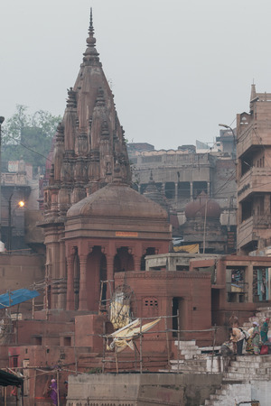VARANASI, INDIA - March 17: Varanasi, also known as Benaras, is the oldest city in the world and the holy city of India. It is more than 3000 years old on march 17, 2015 in Varanasi, Uttar Pradesh, Indiaのeditorial素材