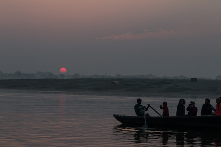 VARANASI, INDIA - March 17: Varanasi, also known as Benaras, is the oldest city in the world and the holy city of India. It is more than 3000 years old on march 17, 2015 in Varanasi, Uttar Pradesh, Indiaのeditorial素材