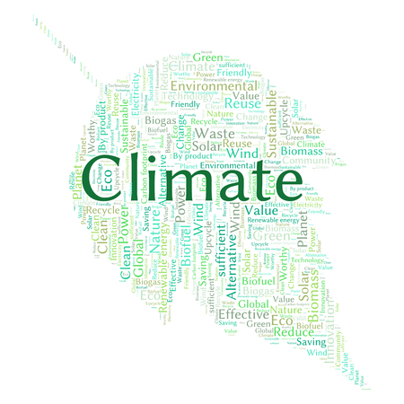 Ecology Earth concept word collage. Environmental poster design templateのイラスト素材