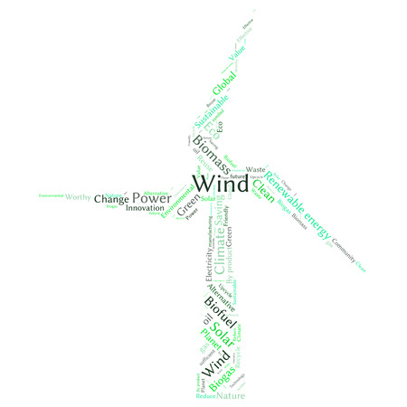 Ecology Earth concept word collage. Environmental poster design templateのイラスト素材