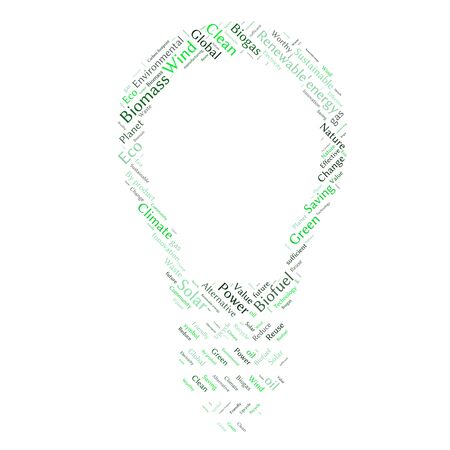 Ecology Earth concept word collage. Environmental poster design templateのイラスト素材