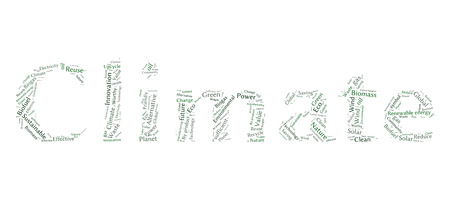 Ecology Earth concept word collageのイラスト素材