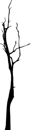 Dead Tree without Leaves Vectorのイラスト素材