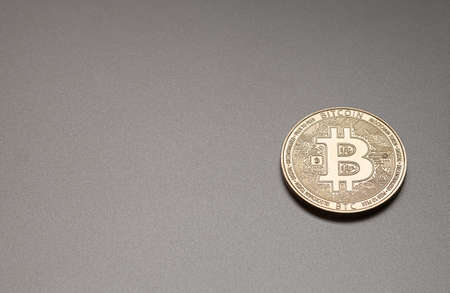 Modern way of exchange. Bitcoin is convenient payment in global economy marketの写真素材