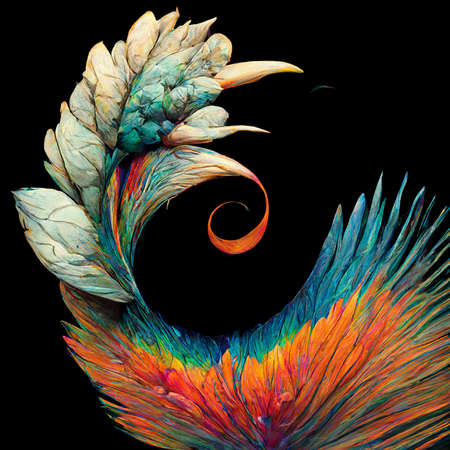 abstract background with paper cut shapesの写真素材