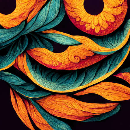abstract background with paper cut shapes