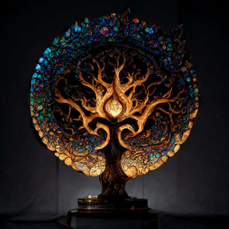 Tree of Life, Yggdrasil, intricate details, cinematic lightの写真素材