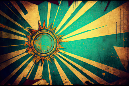 Retro background in grunge style.Generative AIの素材