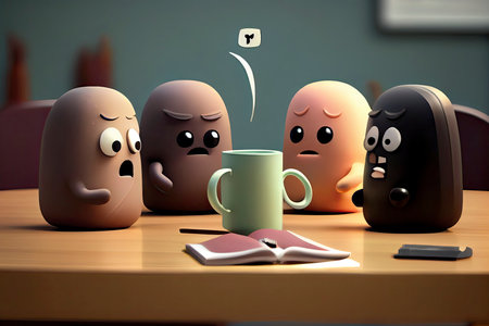 Business people having casual discussion during meeting,Business meeting concept.Generative AIの素材