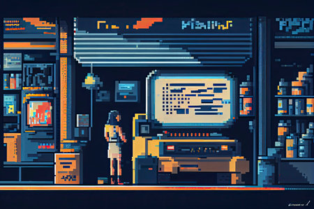 Pixelated UX.Generative AIの素材