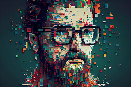 Pixelated UX.Generative AIの素材
