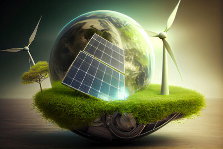 Renewable energy.Generative AIの素材