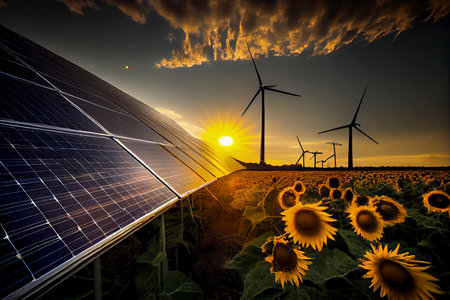 Renewable energy.Generative AIの素材