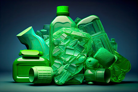 Environmental technology concept. Resource recycling. Recycling society.Generative AIの素材