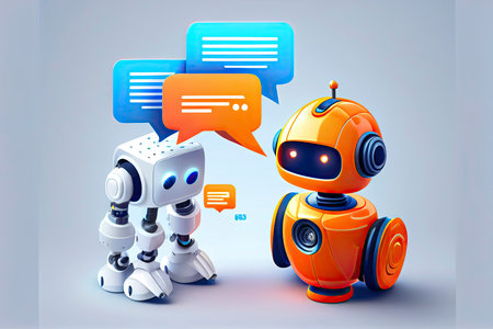 System Artificial intelligence ChatGPT Chat Bot AI , Technology smart robot Ai Chat GPT application software.Generative AIの素材