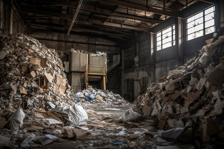 waste plastic bottles and other types of plastic waste at the Thilafushi waste disposal site.Generative AIの素材