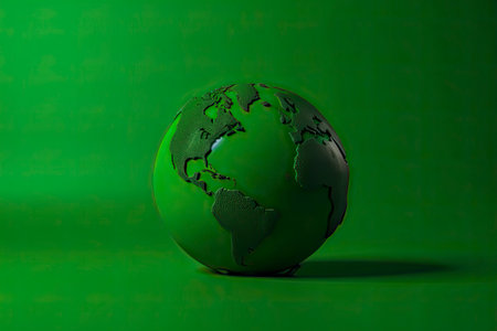 world environment and Earth day concept with green globe.Generative AIの素材