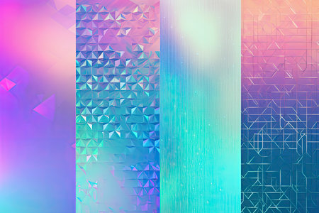 Holographic inspired backgrounds.Generative AIの素材
