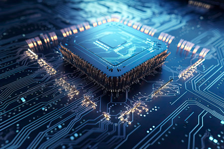 Super computers and quantum processing.Generate Aiの素材