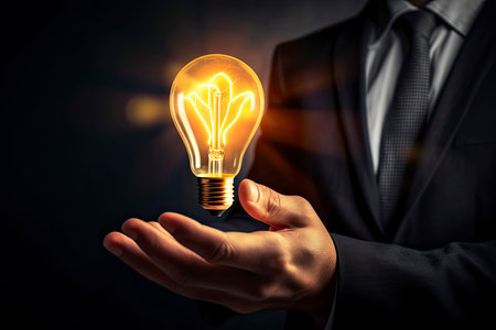 Bright idea for business growth.Generate Aiの素材
