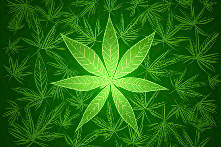 marijuana cannabis leaf symbol background vector illustration.Generate Aiの素材