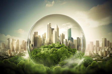 save the green planet, green cities ofthe future.Generate Aiの素材