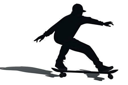 skateboarder silhouettesの素材
