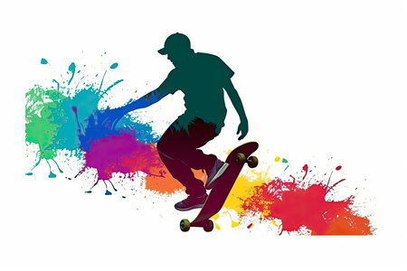 skateboarder silhouettesの素材
