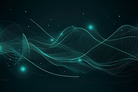 Internet connection, abstract sense of science and technology graphic design.の素材