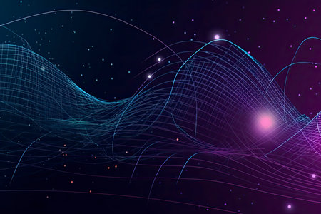 Internet connection, abstract sense of science and technology graphic design.の素材