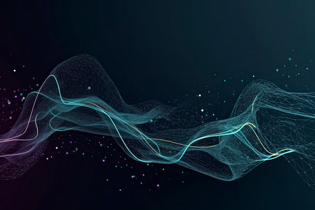 Internet connection, abstract sense of science and technology graphic design.の素材