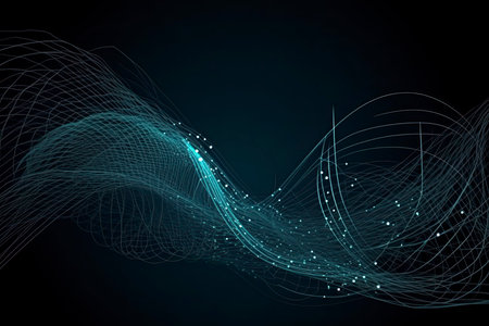 Internet connection, abstract sense of science and technology graphic design.の素材