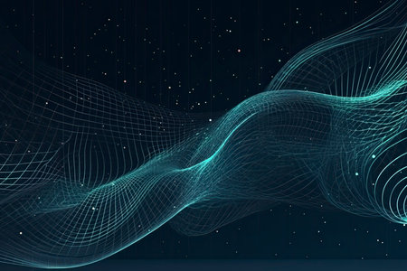 Internet connection, abstract sense of science and technology graphic design.の素材