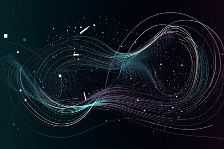 Internet connection, abstract sense of science and technology graphic design.の素材