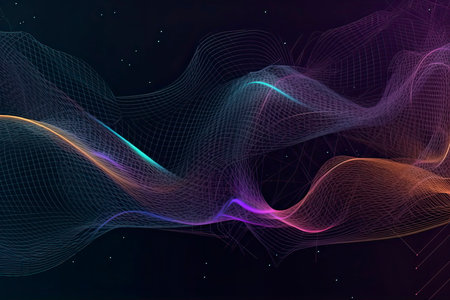 Internet connection, abstract sense of science and technology graphic design.の素材