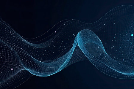 Internet connection, abstract sense of science and technology graphic design.の素材