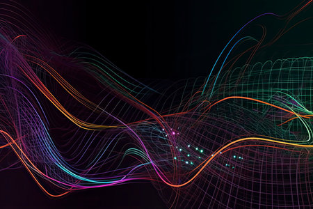 Internet connection, abstract sense of science and technology graphic design.の素材