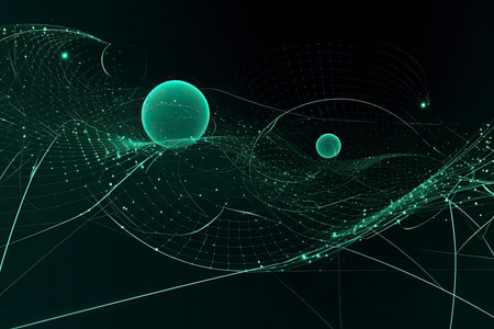 Internet connection, abstract sense of science and technology graphic design.の素材