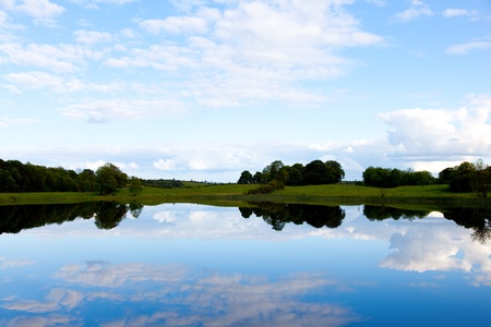 View of Ireland river Shannonの写真素材