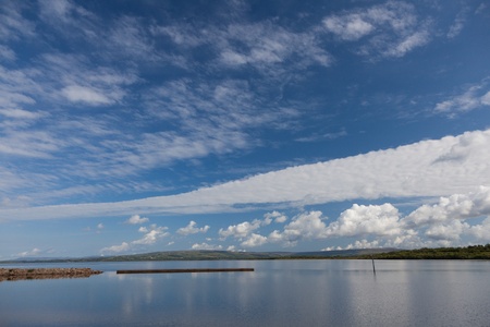 View of Ireland river Shannonの写真素材