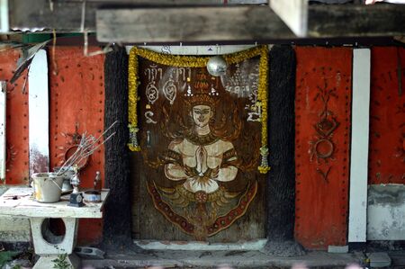Religious Shrine to Pay Respectの写真素材