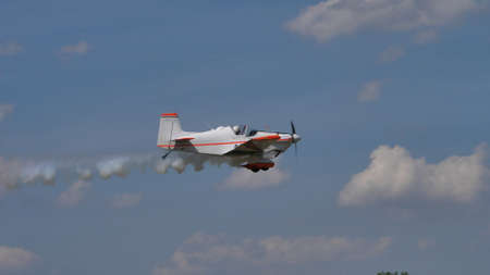 Ferrara Italy JUNE, 27, 2021 Corby CJ-1 Starlet single seat, amateur built airplane of the 1960s