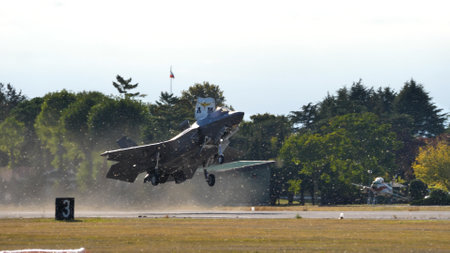 Rivolto Italy SEPTEMBER, 17, 2021 Lockheed Martin F-35B Lightning II Stealth Fighter Jet Aircraft of...