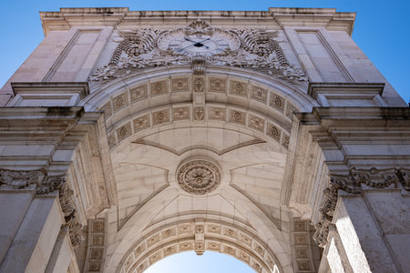 Arc de Triomphe on Rua Augusta (Arco da Rua Augusta) is a memorial structure in the form of a...
