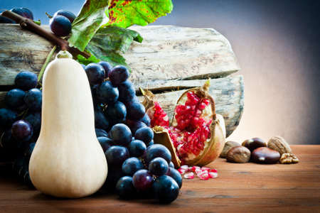 still life of autumnal foods 	の写真素材