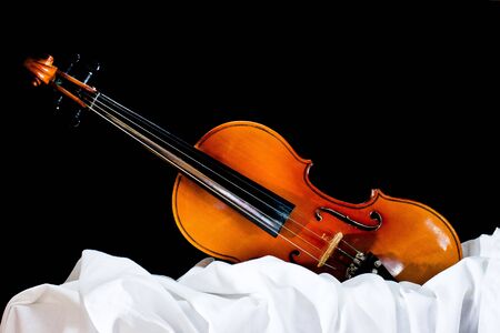 violin on canvasの写真素材