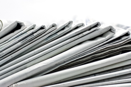 newspaper for informationの写真素材
