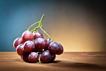 grape white and black on wood の写真素材