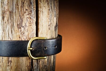leather belt の写真素材