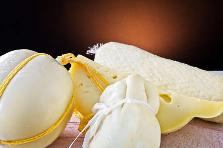 variety of cheeses and dairy 
